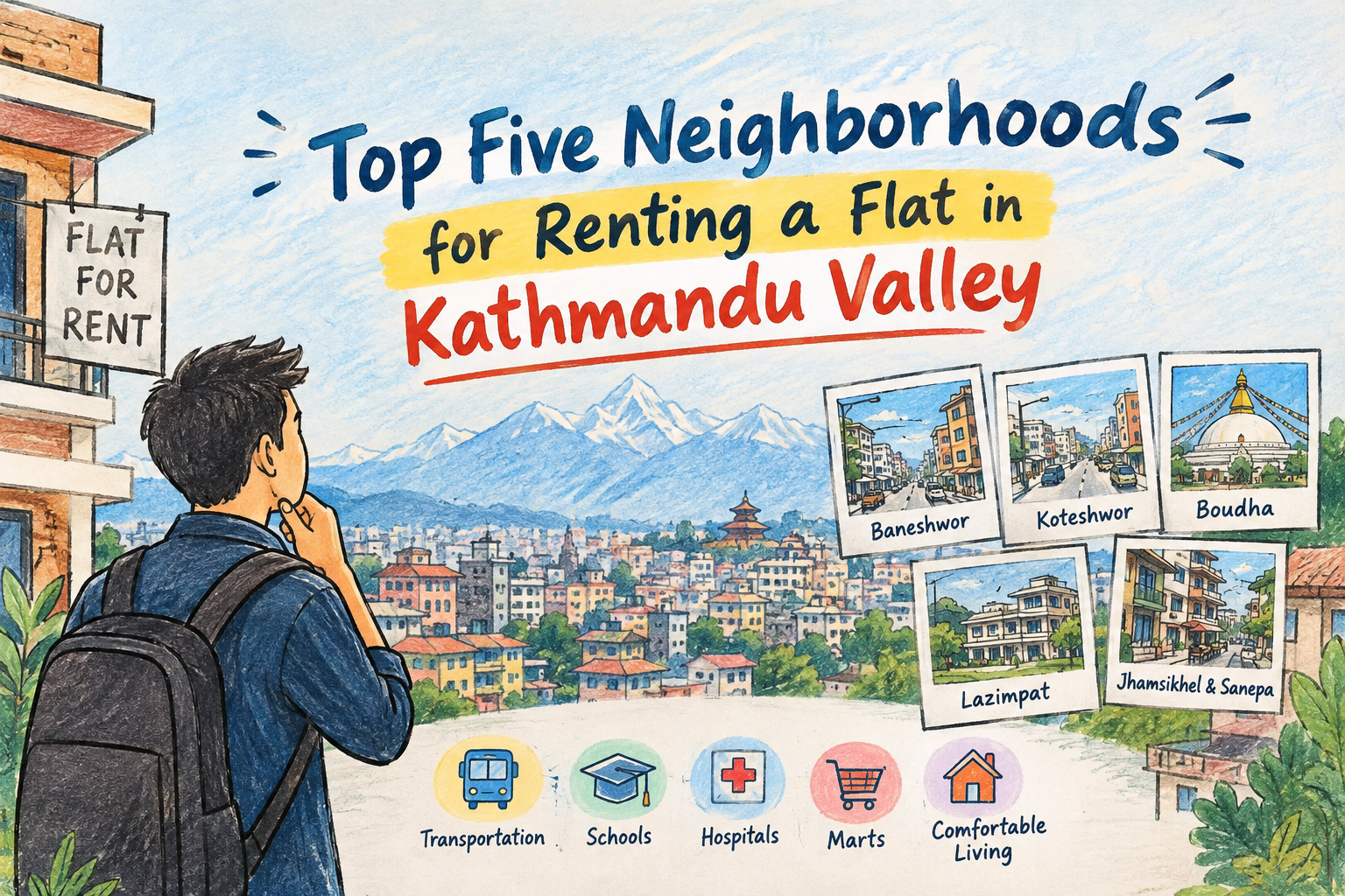 Top five Neighborhoods for renting a flat in kathmandu Valley